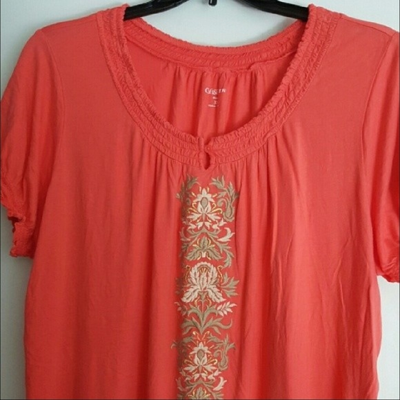 Woman's Coral Top Size 3X - Picture 2 of 4